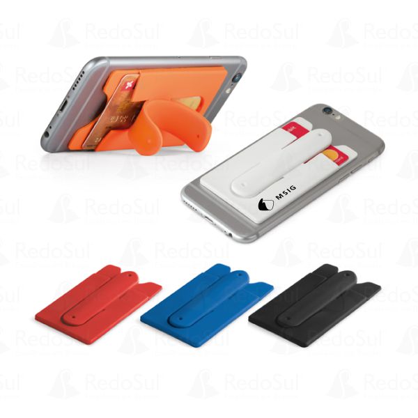 RD 93321-Porta Cartões Personalizado para Smartphone em Silicone